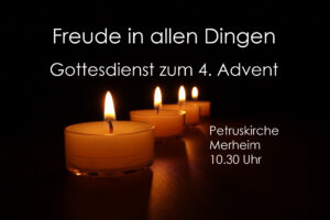Mehr über den Artikel erfahren Freude haben in allen Dingen