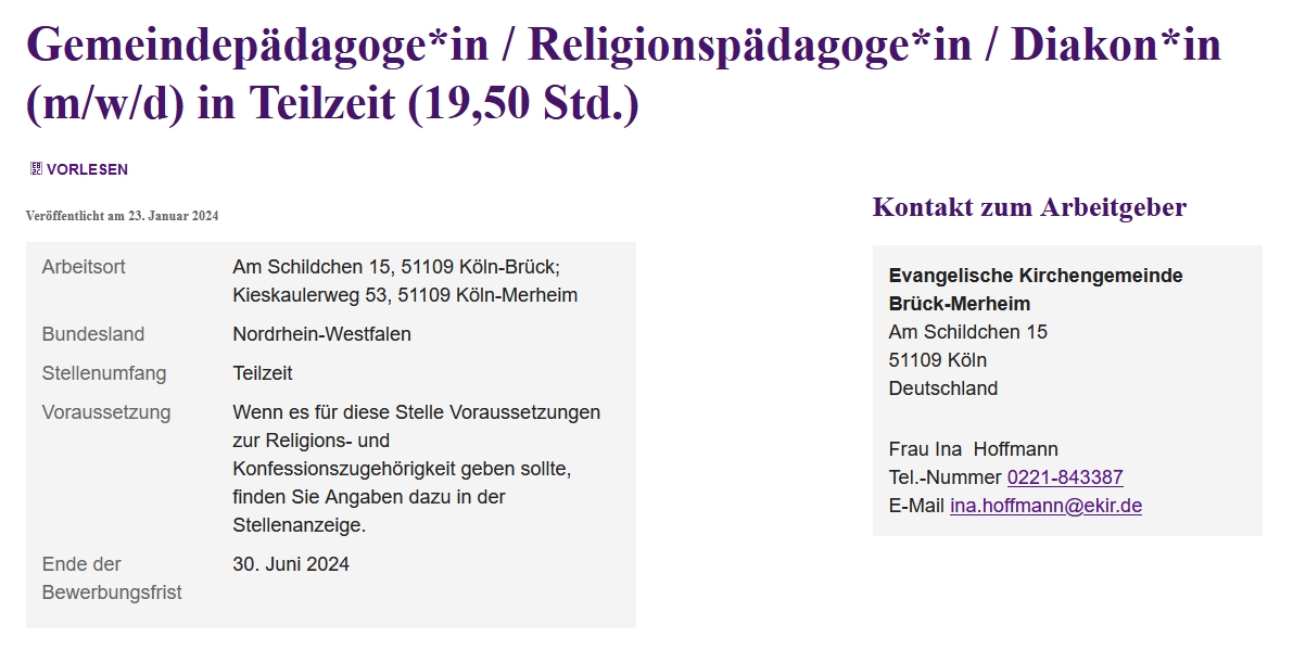 Du betrachtest gerade Wir suchen….| Stellenausschreibung