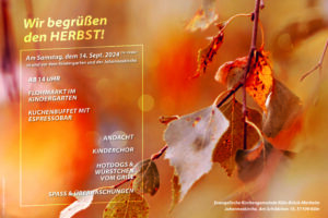 Mehr über den Artikel erfahren Einladung |  Gemeindefest | 14.09.2024