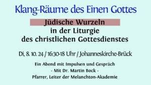 Mehr über den Artikel erfahren Einladung | Impulse und Gespräch | 8.10.2024