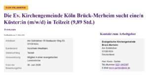 Mehr über den Artikel erfahren Wir suchen….| Stellenausschreibung