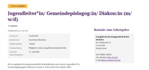 Mehr über den Artikel erfahren Wir suchen….| Stellenausschreibung